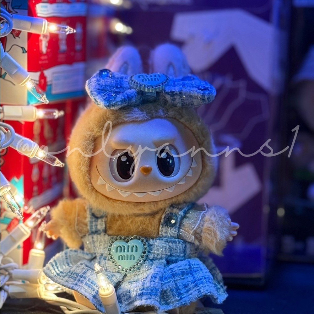 Labubu Clothes - Blue Miumiu Dress